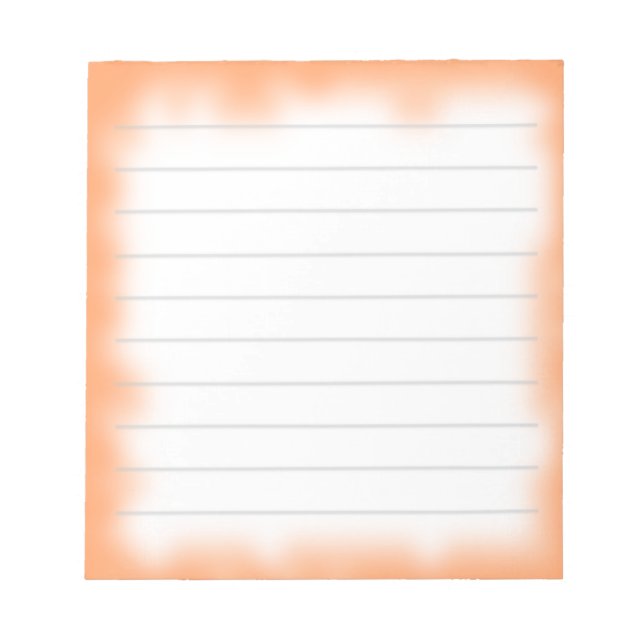 Bloco De Notas borda laranja média (Frente)
