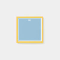 Bordados Monogramas Amarelo Azul