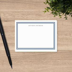 Bloco De Notas Bordas Clássicas Modernas Cor Personalizada