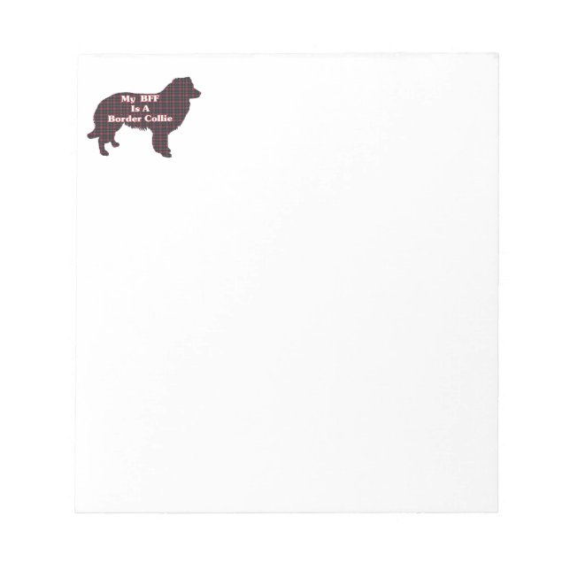 Bloco De Notas Border Collie BFF (Frente)