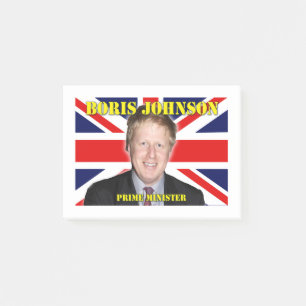 Bloco De Notas Boris Johnson Primeiro Ministro
