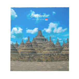 Bloco De Notas Borobudur, Indonésia - Antigo Templo Budista