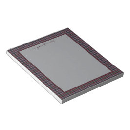 Bloco De Notas Borthwick Original Scottish Tartan Notepad