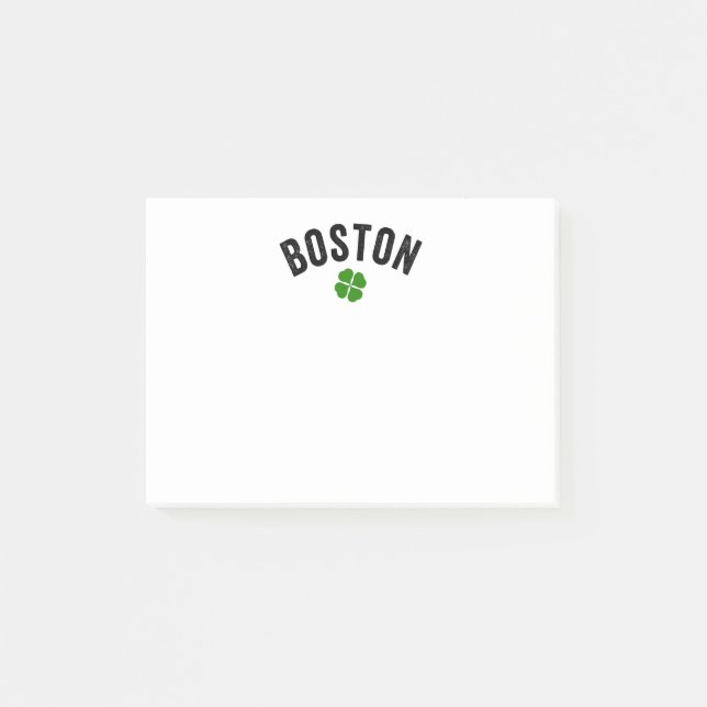 Bloco De Notas Boston Irish Shamrock (Frente)