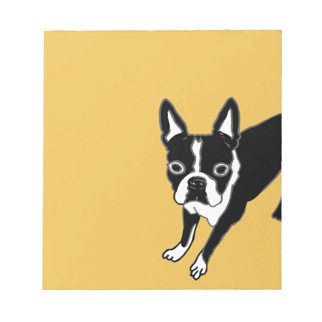 Bloco De Notas Boston Terrier (Frente)