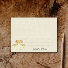 Bloco De Notas Botânica Chanterelle Mushroom