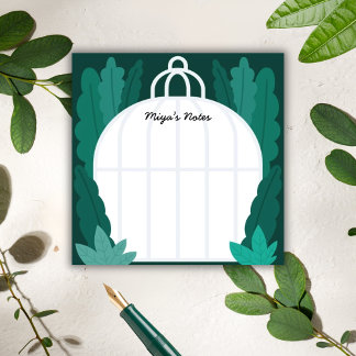 Bloco De Notas Botanical Greenhouse Sticky Notes - Miya’s Notes