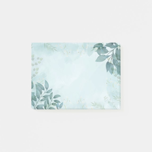 Bloco De Notas Botânicos Postam Notas (Frente)