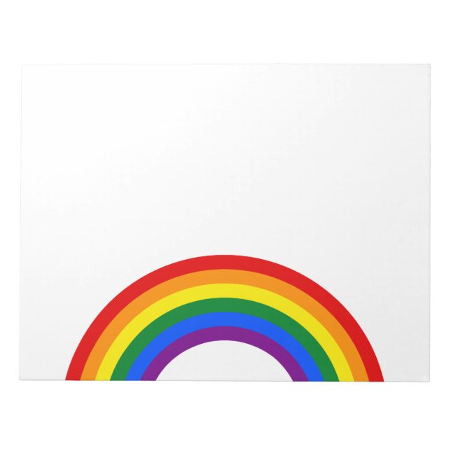 Bloco De Notas BOTÃO RAINBOL FLAG + sinal ou texto (Frente)