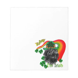 Bloco De Notas Bouvier des Flandres St Patricks