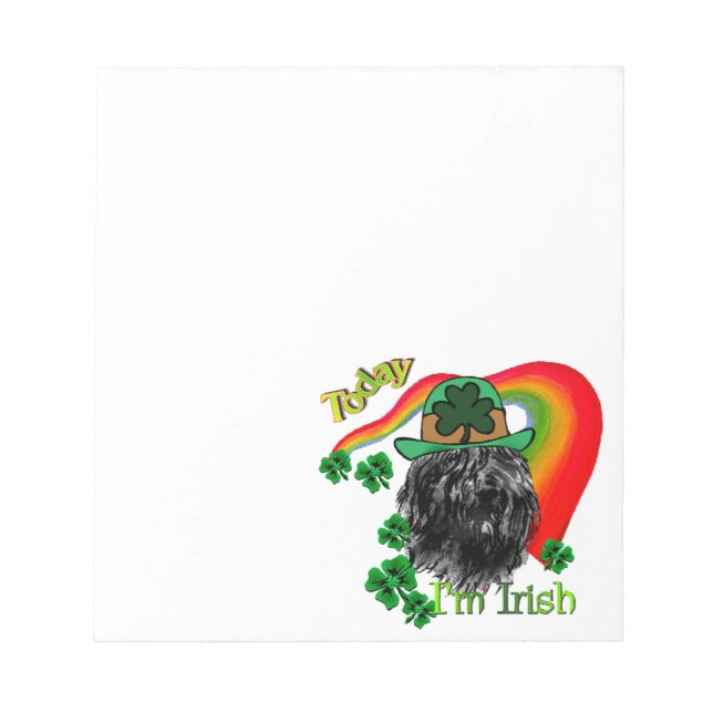 Bloco De Notas Bouvier des Flandres St Patricks (Frente)