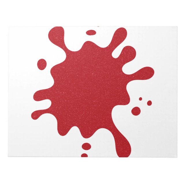 Bloco de Notas Branco Personalizável com Salpico V (Frente)