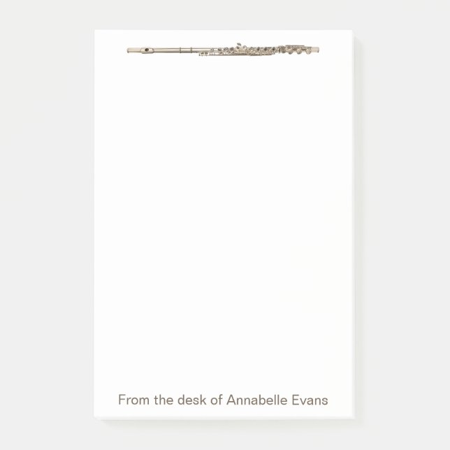 Bloco De Notas Brass Flute (Frente)