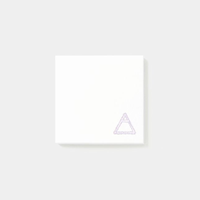 Bloco De Notas Breezy Air Elelement Alchemy Symbol (Frente)