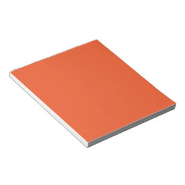 Bloco De Notas Bright Orange Minimalist Solid Background