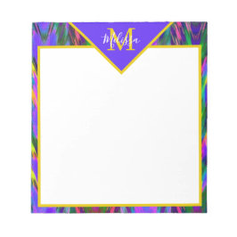 Bloco De Notas Brilhante chevron tribal personalizado  