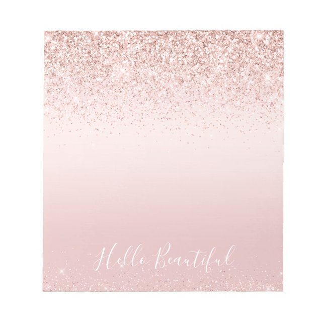Bloco De Notas Brilhante Cor-de-rosa Brilhante Brilhante Nota Spa (Frente)