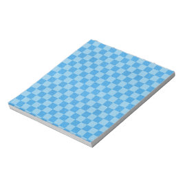 Bloco De Notas Brilho Azul Xadrez