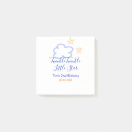 Bloco De Notas Brilho brilho estrelinha aniversário roxo laranja