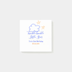 Bloco De Notas Brilho brilho estrelinha aniversário roxo laranja