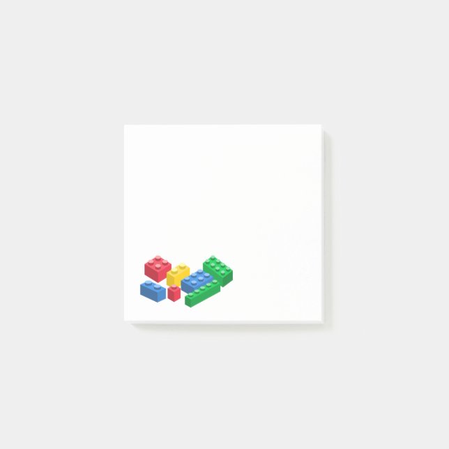 Bloco De Notas Brinquedos com tijolos coloridos (Frente)