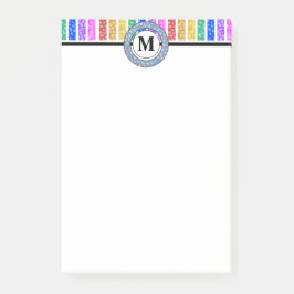 Bloco De Notas Brisas Cheias e Brilhantes Monogramas