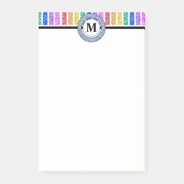 Bloco De Notas Brisas Cheias e Brilhantes Monogramas (Frente)