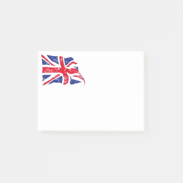 Bloco De Notas British Flag Posta as notas (Frente)