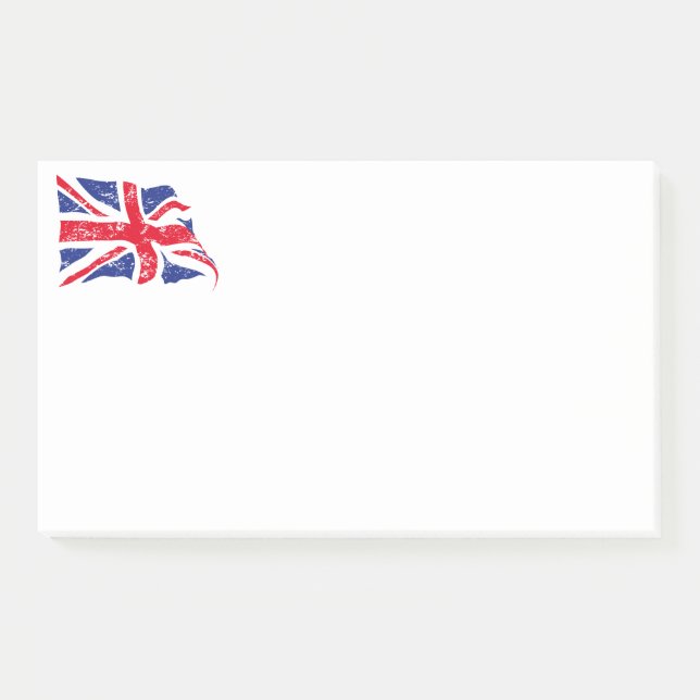 Bloco De Notas British Flag Posta as notas (Frente)
