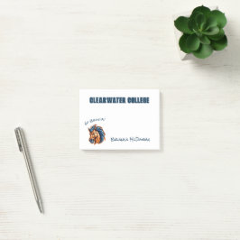 Bloco De Notas Broncos Stallion Mascot PERSONALIZADOS | Azul e la