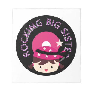 Bloco De Notas Brunette Rocking Big Sister