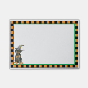 Bloco De Notas Bruxa do Doberman