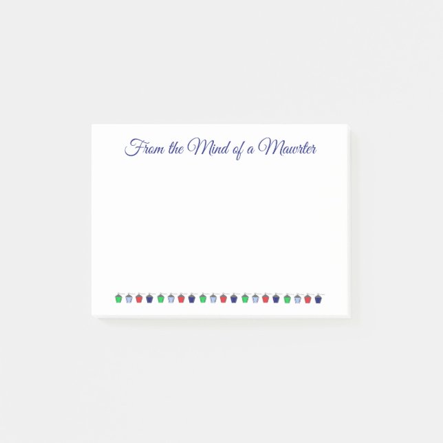 Bloco De Notas Bryn Mawr - Lanternas Coloridas (Frente)