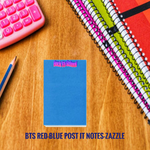Bloco De Notas BTS-Red-Blue