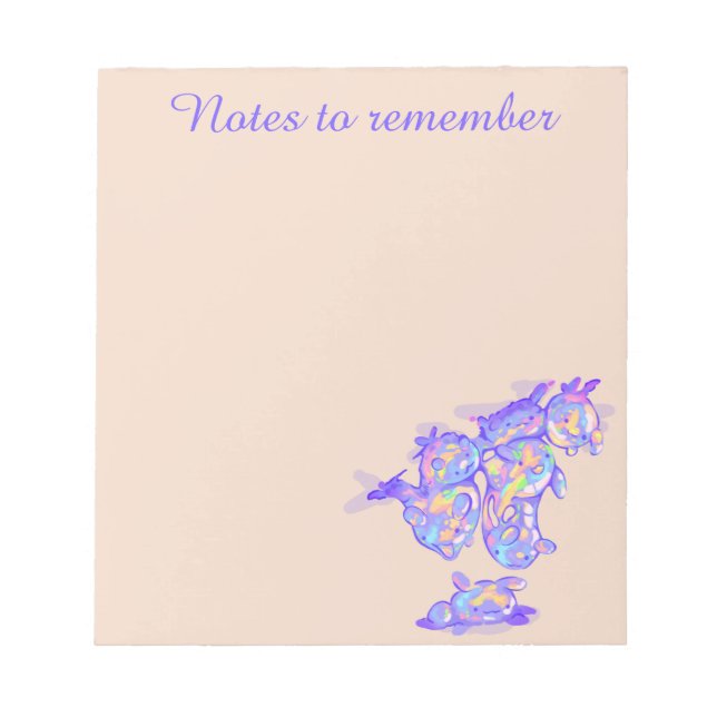 Bloco De Notas Bubbly notes to remember (Frente)