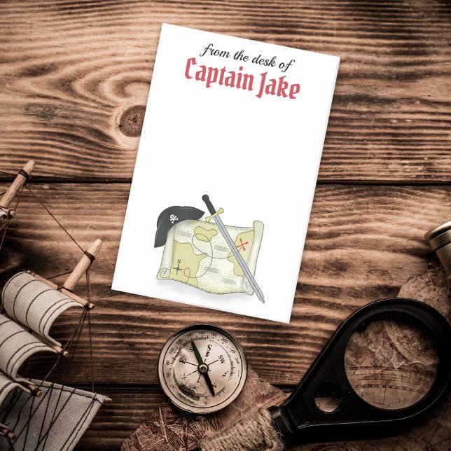 Bloco De Notas Buccaneer de Mapa Antigo de Pirata Moderna (Criador carregado)