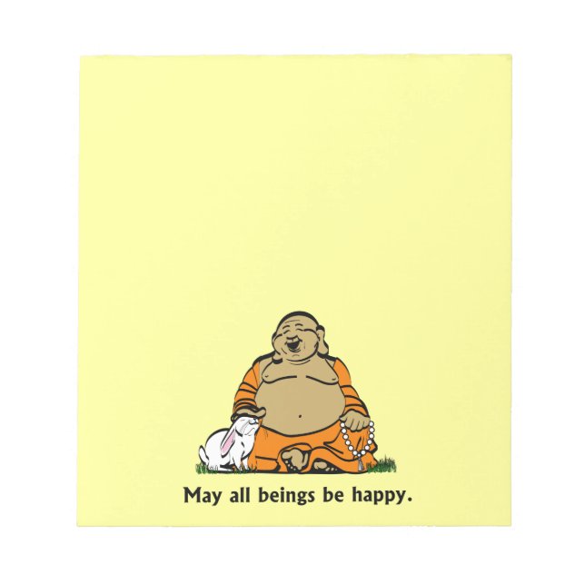 BLOCO DE NOTAS BUDDA FELIZ (Frente)