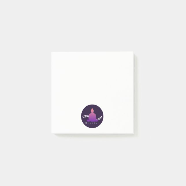 Bloco De Notas Buddha. bonito "consciente" (Frente)