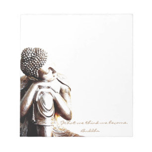 Bloco De Notas Buddha de descanso calmo com palavras da sabedoria