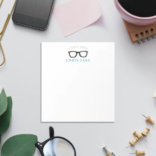 Bloco De Notas Buddy Holly Retro Black Glasses Note Pad