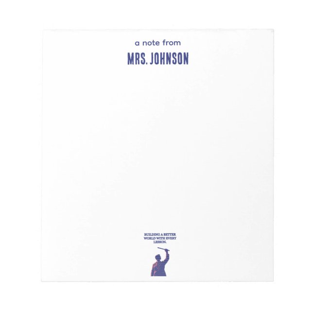 Bloco De Notas Building a Better World Science Education Lesson (Frente)