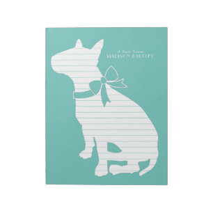 Bloco De Notas Bull Terrier Dog Puppy