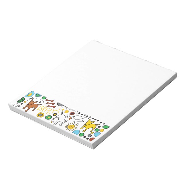 Bloco De Notas Bull Terrier Memo Pad (Invertido)