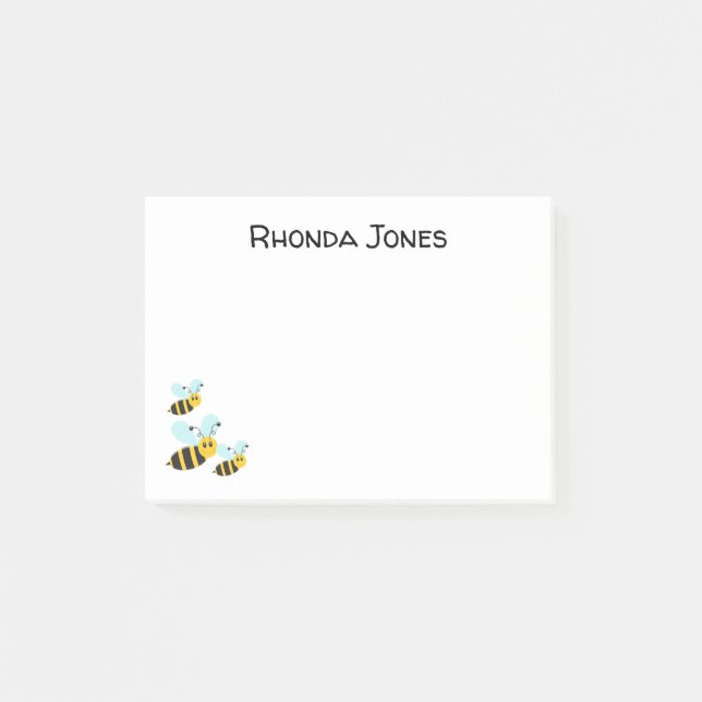 Bloco De Notas Bumble Bees Bonitas (Frente)