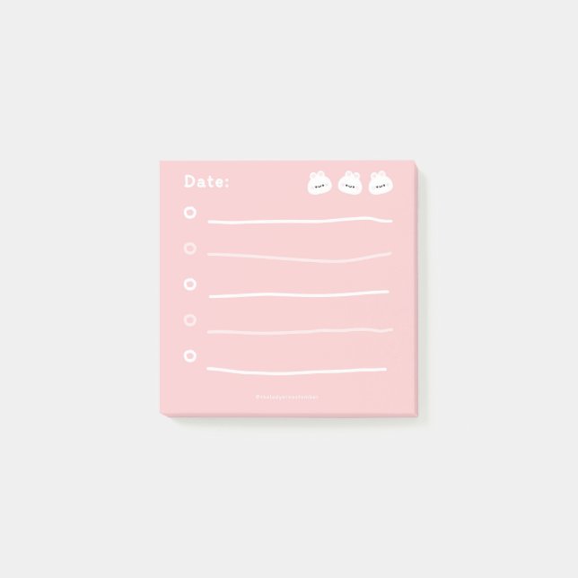 Bloco De Notas Bunny (Frente)