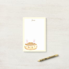Bloco De Notas Bunny Sweet Dessert Cinnamon Bun