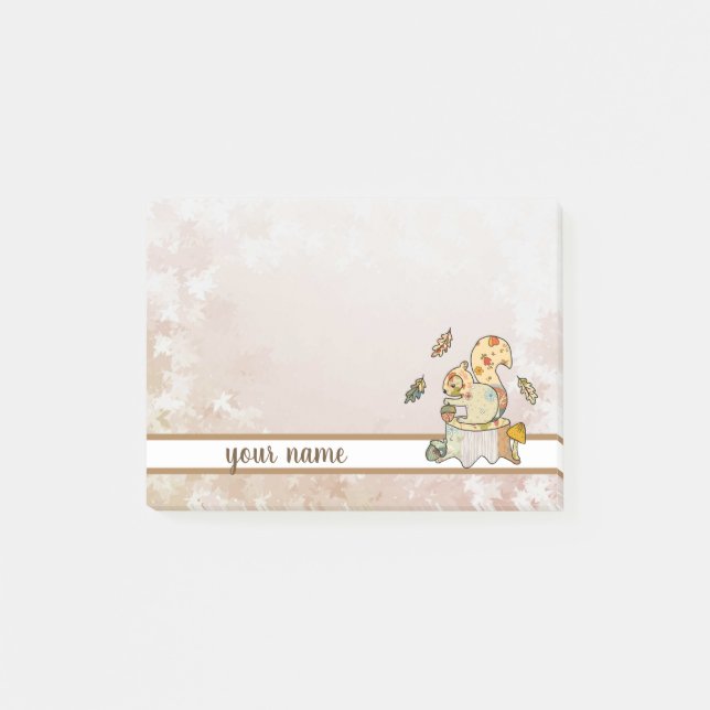 Bloco De Notas Buntes Eichhörnchen (Frente)