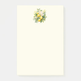 Bloco De Notas Buquê de Limão com Flores Brancas