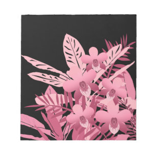 Bloco De Notas Buquê rosa tropical