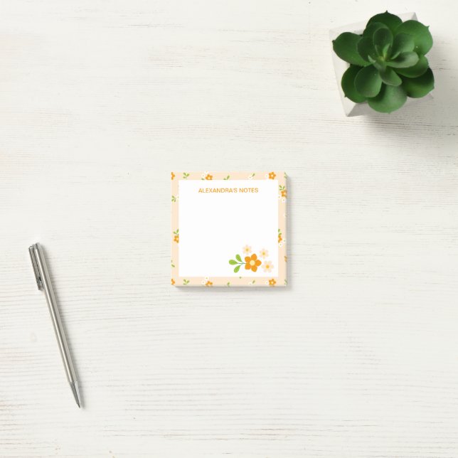 Bloco De Notas Buquês Florais de Margaridas da Primavera Personal (Escritótio)